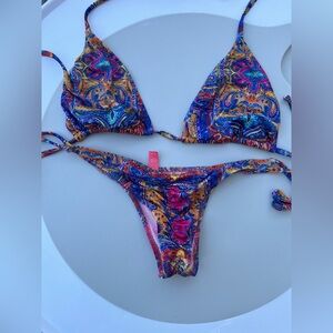 Doll brand NWOT thong bikini set with two thongs